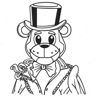 Glamorous Glamrock Freddy Coloring Page 2082-1779