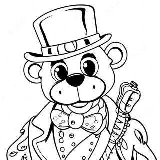 Glamorous Glamrock Freddy Coloring Page 2082-1780