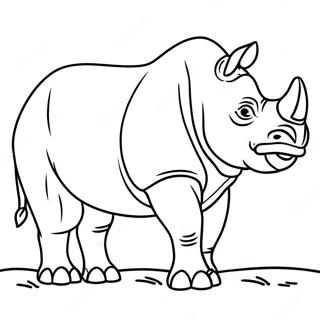 Rhino Coloring Pages