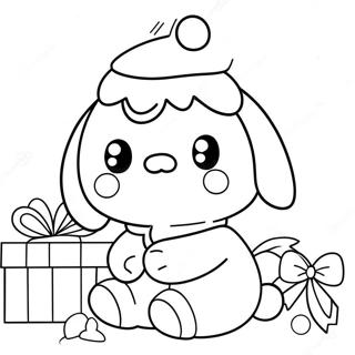 Cinnamoroll Christmas Coloring Pages