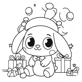 Cinnamoroll Christmas Coloring Page 20843-16922