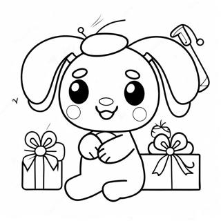 Cinnamoroll Christmas Coloring Page 20843-16923