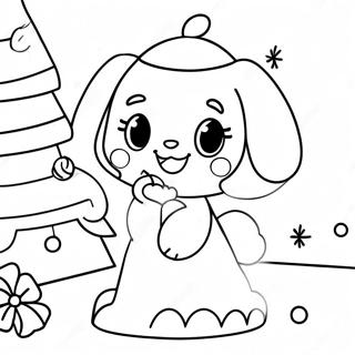 Cinnamoroll Christmas Coloring Page 20843-16924