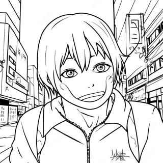 Tokyo Ghoul Coloring Page 20853-16932