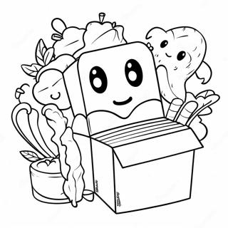 Sticky Lankybox Characters Coloring Page 20863-16939