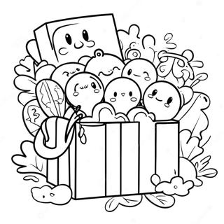 Sticky Lankybox Characters Coloring Page 20863-16940