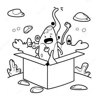 Funny Sticky Lankybox Adventure Coloring Page 20864-16941