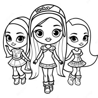 Fashion Bratz Coloring Pages