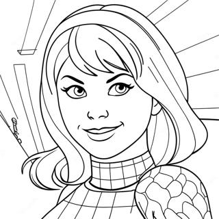 Gwen Stacy Coloring Pages