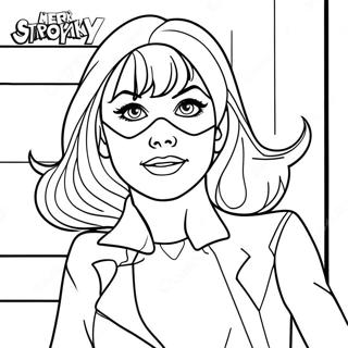 Gwen Stacy Coloring Page 20903-16976