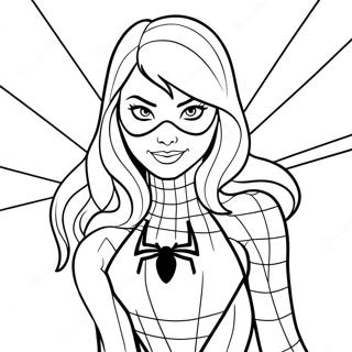 Gwen Stacy Coloring Pages