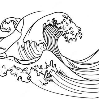 Tsunami Coloring Pages