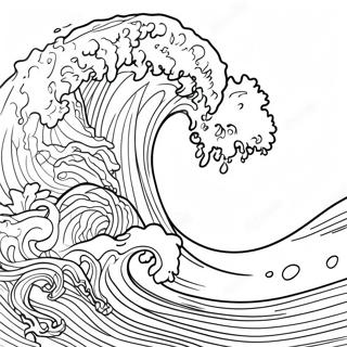 Tsunami Waves Coloring Page 20913-16978