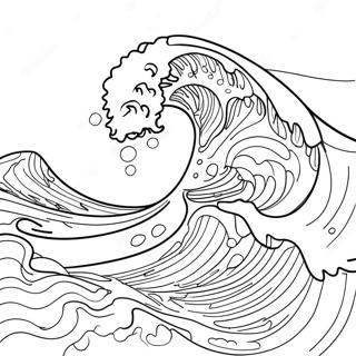 Tsunami Waves Coloring Page 20913-16980