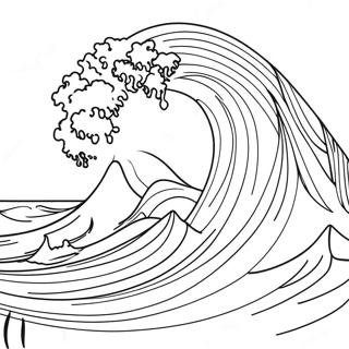 Powerful Tsunami Coloring Page 20914-16981