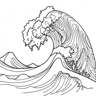 Powerful Tsunami Coloring Page 20914-16984