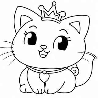 Princess Kitty Coloring Page 20923-16990