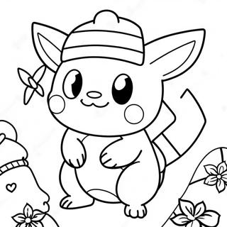 Christmas Pokemon Coloring Pages