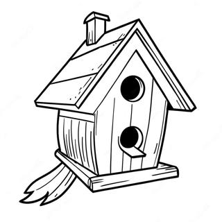 Bird House Coloring Page 20943-17006