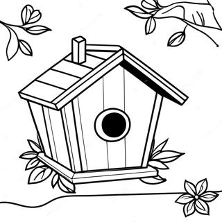 Bird House Coloring Page 20943-17008