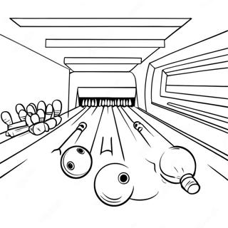 Bowling Alley Scene Coloring Page 20983-17031