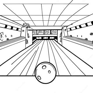 Bowling Alley Scene Coloring Page 20983-17032