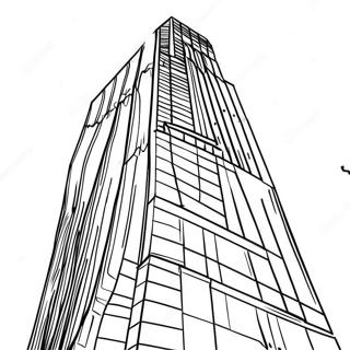 Colorful Skyscraper Building Coloring Page 20994-17045