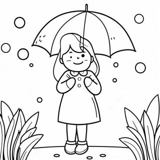 April Showers Coloring Page 21003-17043