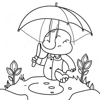 April Showers Coloring Page 21003-17044