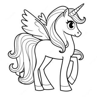 Alicorn Coloring Page 2101-1790