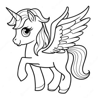 Alicorn Coloring Page 2101-1791