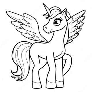 Alicorn Coloring Page 2101-1792