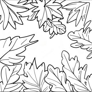 Fall Leaves Coloring Page 21033-17068