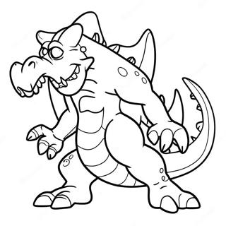 Monstrous Creature Coloring Page 21053-17086