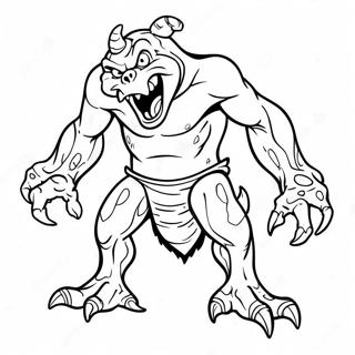 Monstrous Creature Coloring Page 21053-17087