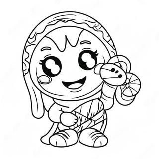 Mummy Coloring Pages