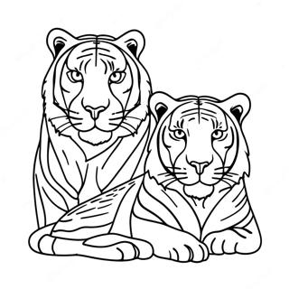 Big Cats Coloring Page 21073-17112