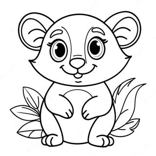 Possum Coloring Pages