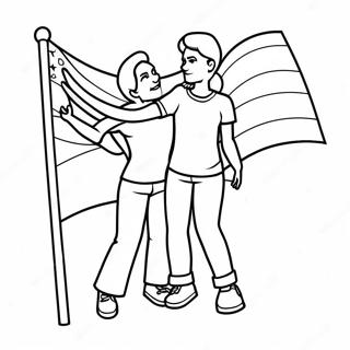 Lesbian Pride Flag Coloring Page 21123-17143