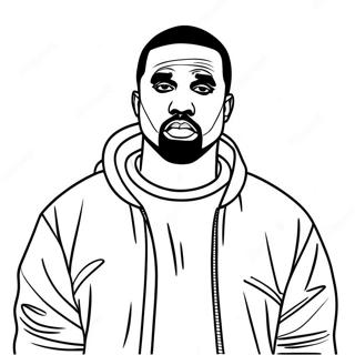 Kanye West Coloring Pages