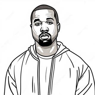 Kanye West Coloring Page 21173-17182