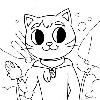 Adventurous Cat Noir Coloring Page 21184-17193