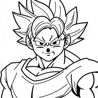 Goku Super Saiyan Blue Coloring Pages