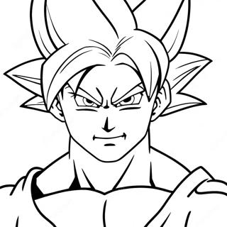 Goku Super Saiyan Blue With Aura Coloring Page 21194-17201