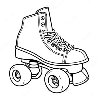 Colorful Roller Skates In Motion Coloring Page 21224-17225