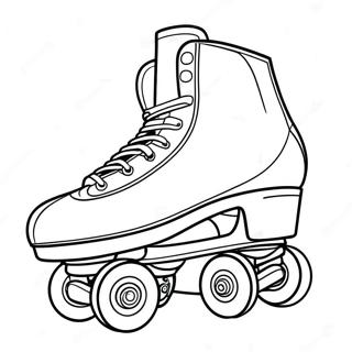 Colorful Roller Skates In Motion Coloring Page 21224-17228