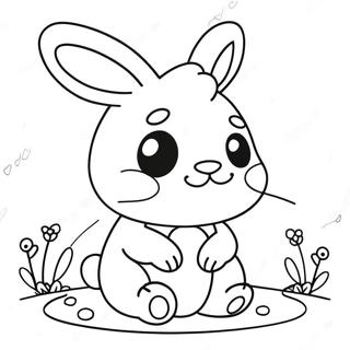 Kawaii Bunny Coloring Page 21263-17255