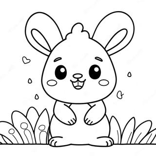 Kawaii Bunny Coloring Page 21263-17256