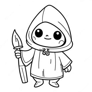 Little Nightmares Main Character Coloring Page 21283-17270