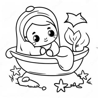 Cute Baby Jesus In Manger Coloring Page 212-176